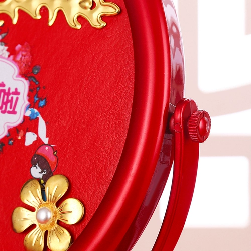 Свадебные принадлежности невеста, свадебный предмет, свадебное зеркало красное зеркало, пара приданого макияжа, брак, брак