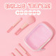 Peach powder series mini portable brush set