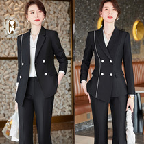 Kelly Sheng double-breasted professional suit hotel front desk overalls stewardess uniform temperament ladies formal dress