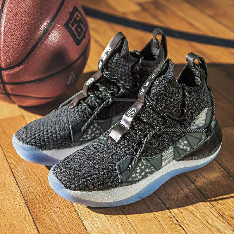Iverson Basketball Shoes Men's High-Top Autumn Double-Color Guard Wear-Resistant Non-Slip Practical Sports Shoes