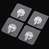 Гвоздь -безлетняя, без следа крючка, сильный липкий клей, прозрачная настенная стена, висящая одежда, звенья кухня творческий водонепроницаемый крючок крюк