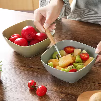 Home square fruit plate living room plastic fruit Basin home kitchen wash basin tea table candy plate salad bowl