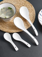 Spoon Home Home -Handle Ceramic Soup Light Luxury Spoon настойка суп -каша каша каша посвященная северная минималистская посуда