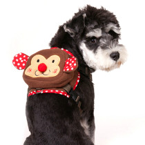 DOG BACKPACK DOUBLE SHOULDER BAG TEDDY KIRCHAI DOG SMALL DOG OUT PORTABLE SELF-BACKPACK HARNESS TRACTION ROPE