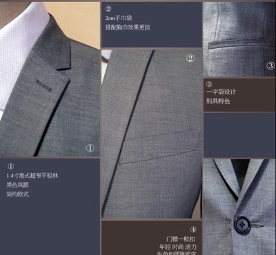 Costume homme en laine pour printemps - Ref 1557552 Image 25