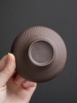 All-ceramic purple sand integrated tea filter set household kung fu tea separator accessories ceramic tea leak filter tea filter net