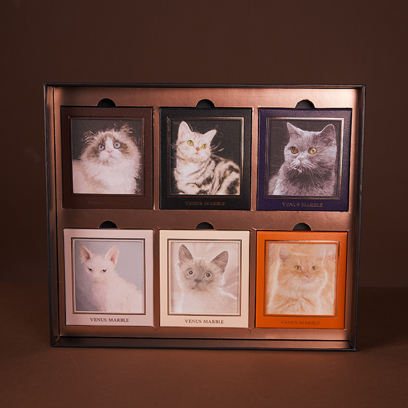 VENUS MARBLE cat series sequins cat super fire earth color eye shadow animal matte orange four color eye shadow plate