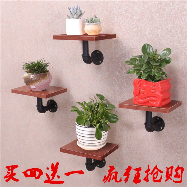 Wall shelf Living room Kitchen Makeup room Wall flower shelf Creative lined Bedroom Wall-mounted Decorative rack