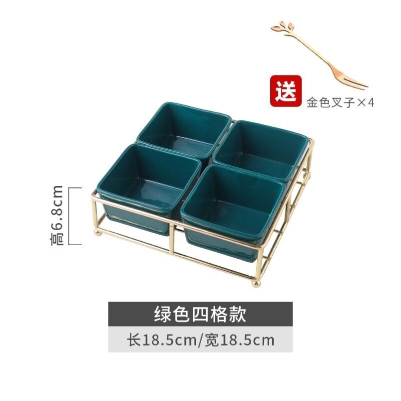 Bracket Fruit Dry European style Grid Dried Fruit storage box Dining Room Snack multig split dry fruit tray brief frescoed