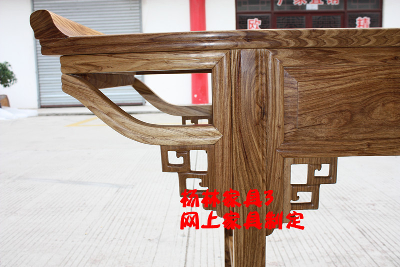 Đầu gỗ hồng mộc Châu Phi đầu Shentai / gỗ đặc cho Đài Loan / vỏ gỗ hồng / nội thất Yang Lin 3 - Bàn / Bàn bàn chân sắt mặt gỗ