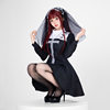 Halloween Gothic Ghost Bride Dress Halloween Dark Ghost Bride Long Dress