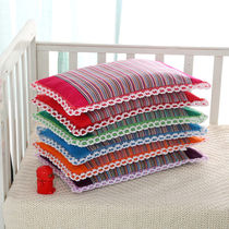  Buckwheat pillow childrens four seasons universal cotton old rough cloth primary school students 6 years old kindergarten buckwheat skin summer breathable 3