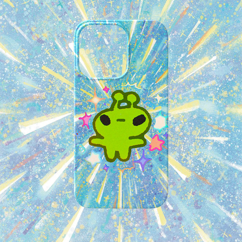 Airborne~ Alien Phone Case Suitable for iPhone 16 Pro Max, Film for iPhone 15, Xiaomi 14, Cute for iPhone 13, Huawei Nova 12, Apple 17, Star, Vivo Iqoo Neo 9, Redmi K70, Honor 90, for Women