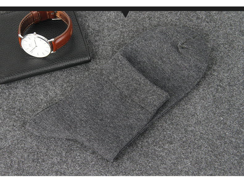 Vớ nam Langsha vớ cotton nam bốn mùa kinh doanh trong vớ ống mùa xuân và mùa thu vớ thấm mồ hôi vớ thể thao - Vớ nam vớ tất