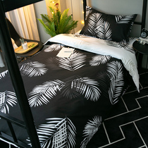 Student dormitory bed three-piece Nordic style ins net Red style sheets Single bedroom duvet cover summer 3 four-piece set