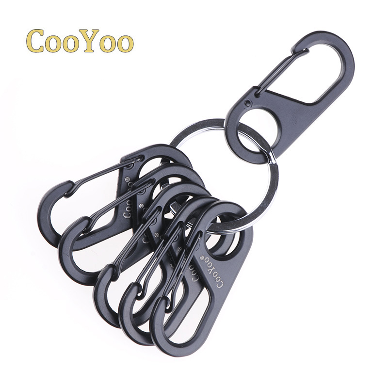 CooYoo S6 multi-purpose 6 word hook 8 word buckle Metal hook hook keychain Key trap set