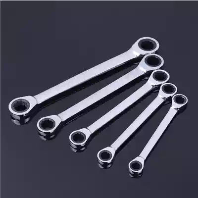 Boutique mirror ratchet quick wrench multi-function four-in-one double-headed two-way plum blossom multi-purpose metric hand tool