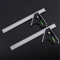 Angle ruler 90 degrees stainless steel multi-function universal right angle ruler Woodworking thickened 45 degrees angle ruler measuring ruler