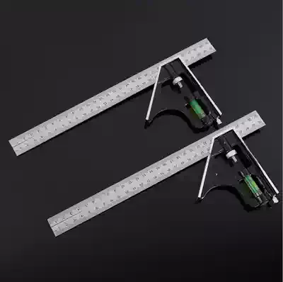 Angle ruler 90 degree stainless steel multi-function universal right angle ruler Woodworking thickened 45 degree angle ruler Measuring ruler