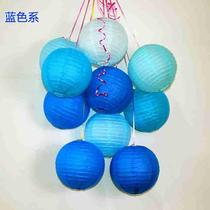 8 inch 20CM paper lantern lamp creative wedding package color decoration pendant lampshade 10 pack diameter 8 inch 2