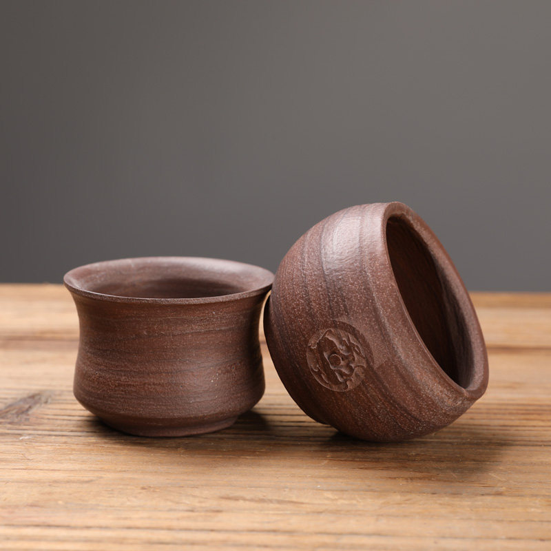 Stone Tianshi Night Wood Fish Stone Tea Cup Natural Health Preservation Stone Tea Tea Set Men's High-end Single Cup Large Capacity Master's Cup