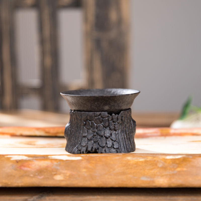 Moraine rock stone tea drain Large tea filter Creative New Chinese Kung Fu tea accessories Tea funnel tea filter