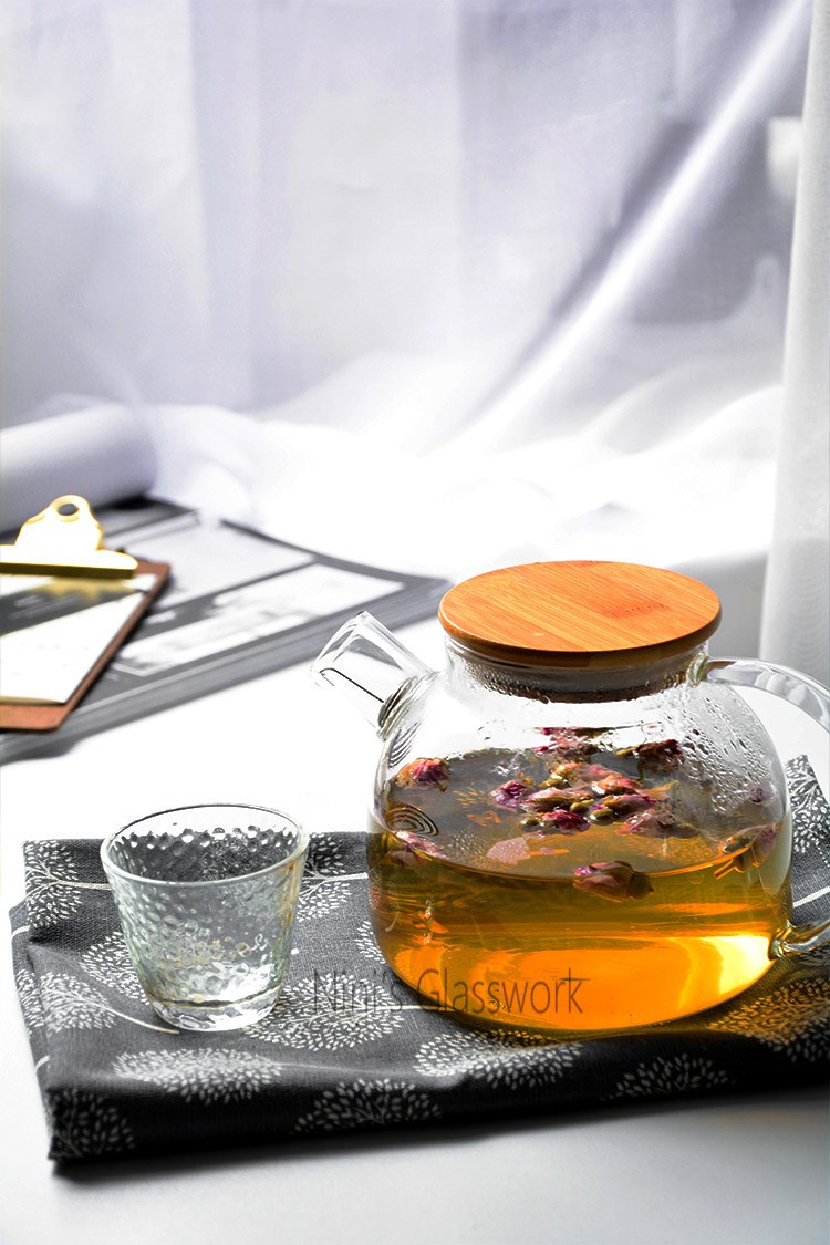 Direct fire heat - resistant glass teapot flower pot American - style electric TaoLu small stainless steel coffee pot pot cover