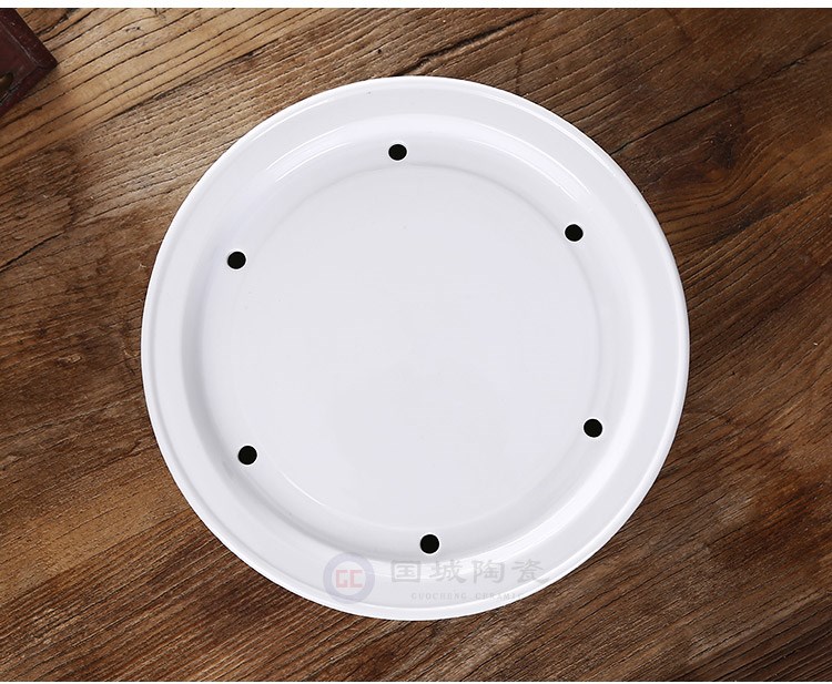 Tea tray was contracted household ceramic water storage type small circular congou storage small Tea sea porcelain trays