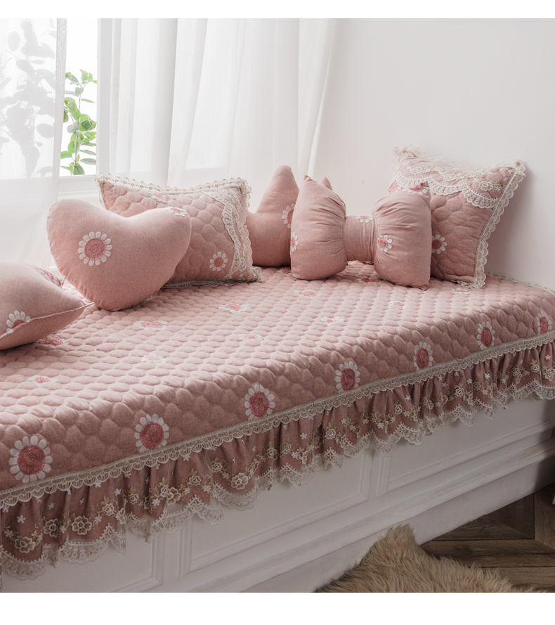 Cửa sổ châu Âu đệm cửa sổ tùy chỉnh đệm cửa sổ đệm đơn giản hiện đại bốn mùa chiếu mat ban công mat có thể được giặt bằng máy - Ghế đệm / đệm Sofa tấm trải ghế sofa mùa hè