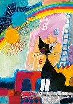 Spot Germany HEYE imported puzzle gold foil cat rainbow under 500 pieces Renoir puzzle