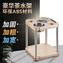 Mahjong machine stainless steel pipe thickened tea rack Chess and card room special small coffee table next to plastic ashtray side of a few shelves