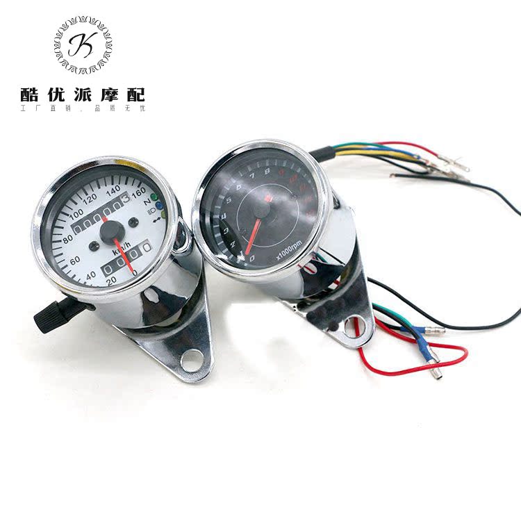 Phụ kiện xe máy Retro CG125 sửa đổi đèn pha GN125 bật đèn hậu phía sau Đèn phanh retro - Đèn xe máy đèn led xe máy h4