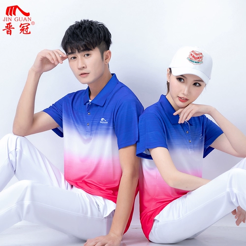 Быстросохнущий спортивный костюм, футболка, дышащие штаны для влюбленных, короткий рукав, большой размер