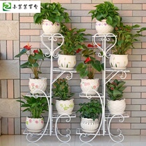 Flower shelf single multi-layer function put flower pot in the living room iron art modern simple green rose indoor home plant plant