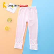 Child Thai Spring Summer Dress Girl Thin to beat bottom pants 2-5-year-old female baby sashimi with small leggings and underpants elastic underpants