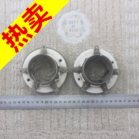 US E F JOHNSON CO white ceramic 5 foot tube holder big 5 foot tube holder