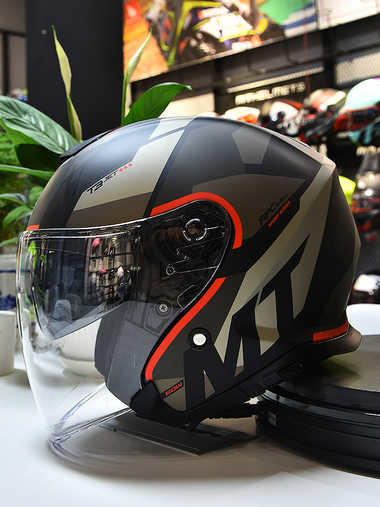 Spain MT motorcycle helmet double lens motorcycle summer Thor half helmet Men's and women's electric car helmet four seasons