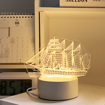 Small Night Light Desk Lamp Bed Headlights Bedroom Romantic Cozy Atmosphere Sleep Soft Light Room Atmosphere Small Light Gifts