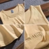 Nhật Bản retro hip hop hip-hop màu rắn in thể thao giản dị vest nam cotton lỏng áo vest đôi - Áo vest cotton áo ba lỗ trắng Áo vest cotton