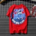 Áo thun cotton cá mập nam ngắn tay phiên bản Hàn Quốc của sinh viên hoang dã chạm đáy áo Hip-hop Xu hướng lỏng lẻo nam nữ áo thun nam đẹp Áo phông ngắn