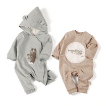 Chenxiao baby one-piece clothes for men and women baby out clothes pure cotton long-sleeved harem autumn and winter 3-6-9-12 months