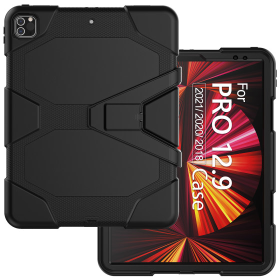 适用苹果iPad第7代平板保护套9代 10代全包防摔保护壳迷你 4 air2 3 pro11寸2017年12.9寸带保护膜可拆卸支架