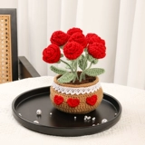 Плетеный набор материалов ручной работы, крючок для вязания, DIY, букет, подсолнух, подарок на день рождения