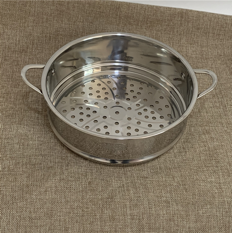 Thickened 304 stainless steel small steaming grid small electric pot quick-cooking pot steamer small milk pot soup pot steamer accessories 16 18cm