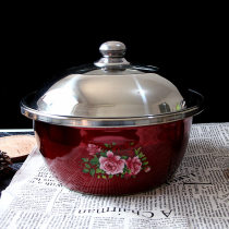 Extra deep storage stainless steel and basin with cover hair basin thick Korean wash basin Large cooked food basin thickened and deepened