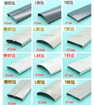 Station accessories 45 Screens partition aluminium alloy sealing edge strips aluminium face cover 32 desk connecting strips decorative cover