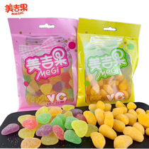 Meiji fruit Vitamin C candy Fruit flavored fudge Baby VC Mango peach heart casual snack Snack gummy