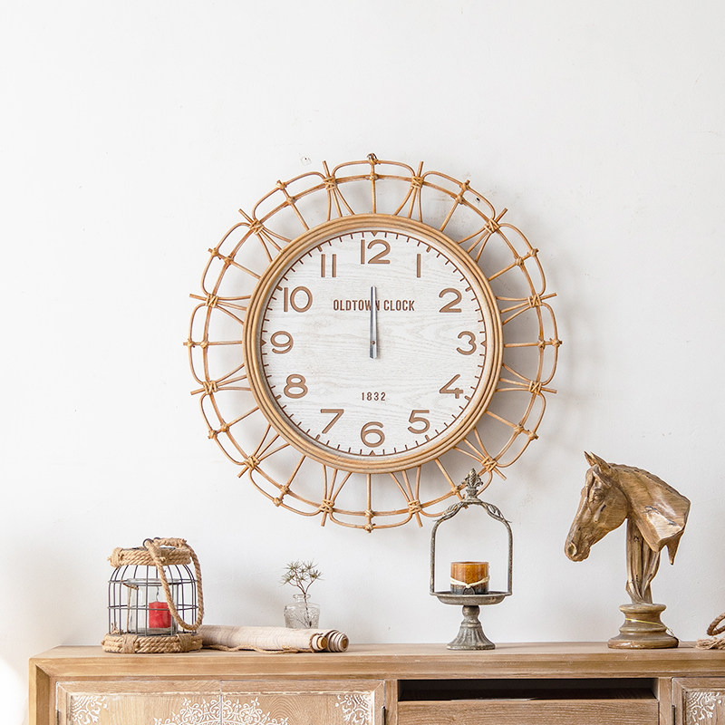 Renaissance creative clock wall hanging wall wall wall wall wall hanging residential restaurant wall decoration