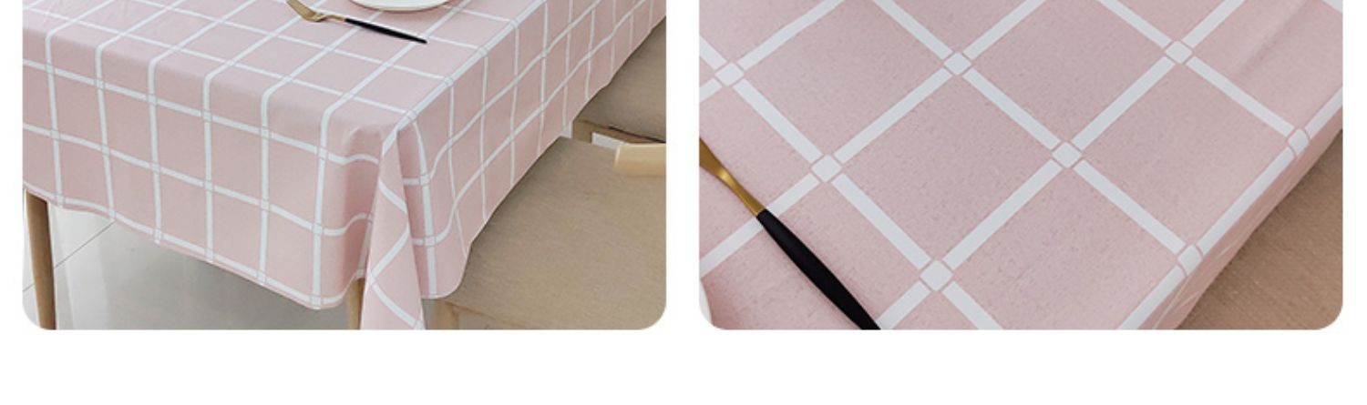 Net đỏ in bông cùi PVC nhỏ vải tươi khăn trải bàn không thấm nước chống vảy dầu không dùng bàn cà phê bàn ​​vải nhà - Khăn trải bàn khăn trải bàn hình chữ nhật