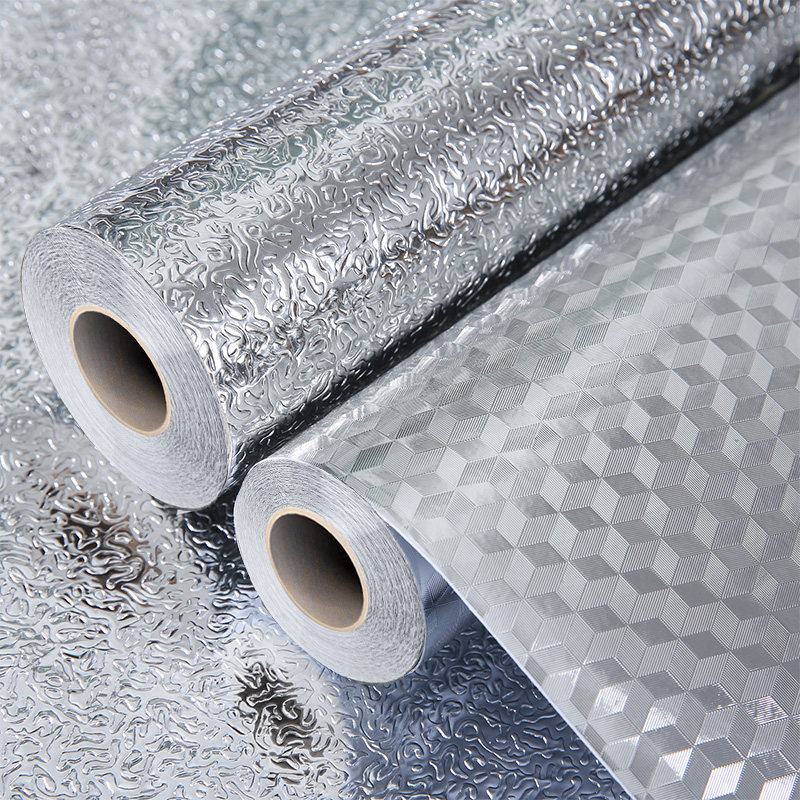 Large size marble kitchen stickers anti-oil stickers waterproof and resistant to self-adhesive thickening fire-free desktop